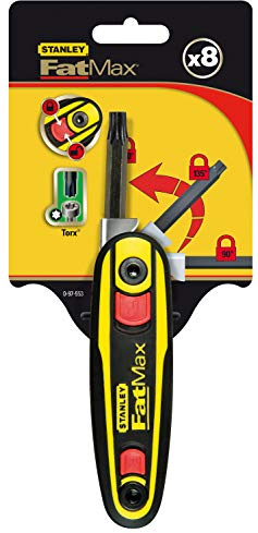 Stanley 0-97-553 - Juego de 8 llaves hexagonales Torx con bloqueo