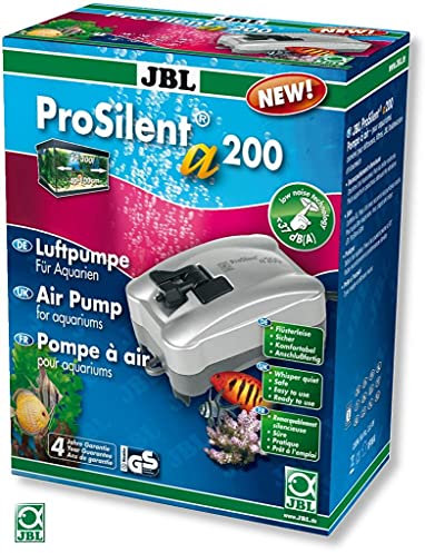 JBL ProSilent a200, 6054200, Luftpumpe für Süß- und Meerwasseraquarien von 50 - 300 L, 1 Stück (1er Pack)