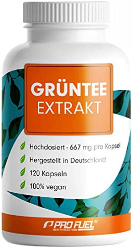 Grüntee Extrakt 120x Grüner Tee Kapseln - 1333 mg pro Tag, davon 600 mg EGCG - Grüntee Kapseln hochdosiert + Schwarzer Pfeffer - Grüner Tee Extrakt mit 98% Polyphenolen - laborgeprüft - 100% vegan