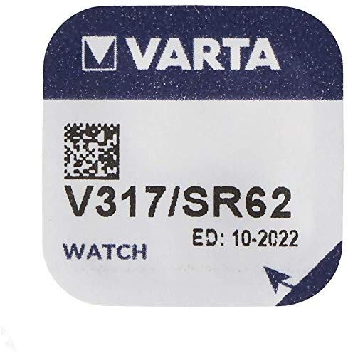 Varta V317 Household Battery Single-Use Battery Silver Oxide (S) 1.55 V - Batteries (Single-Use Battery, Silver Oxide (S), 1.55 V, 8 mAh, Silver, 5.8 mm)