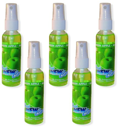 5 Stück Fresh New Car Spray - grüner Apfel (300ml - 31,97EUR/1L)