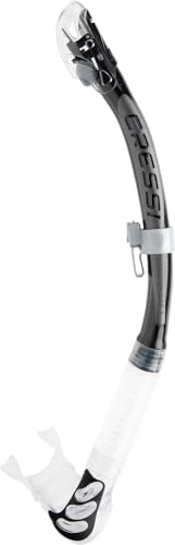 ALPHA ULTRA DRY SNORKEL SIL. CLEAR/TUBE BLACK SILVER