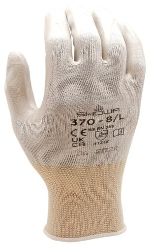 Showa Gloves - 370 5410306 NBR Nitrile EC 2-White Size 6/S
