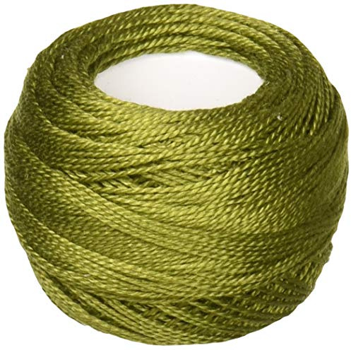 DMC 116 8-469 pärla bomullstrådbollar, avokado grön, storlek 8