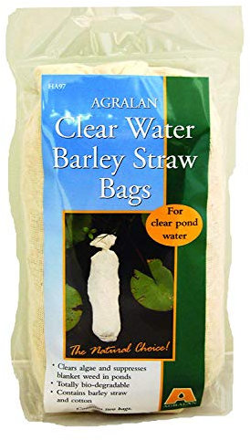 Agralan Barley Straw Bags | Clear Pond Water Treatment | Anti Green Algae & Blanketweed | 2 Bags |