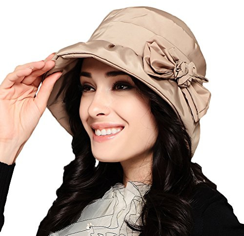 Maitose™ Women's Waterproof Windproof Bucket Hat Beige