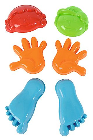 Simba Sandförmchen Set (mit 6 Sandförmchen) Sandform-107103754 Mehrfarbig