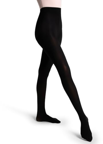 Capezio Studio Basics Footed Tight Collants, Noir, S-M (Lot de 3) Femme