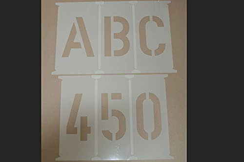Buchstabenschablonen 450mm nach DIN 1451; Buchstabenset 45cm; Buchstabenset A-Z