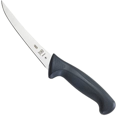 Mercer Culinary M23820 Millennia Black Handle, 6-Inch Curved, Boning Knife