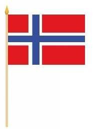 10 Stockflaggen Norwegen 30 * 45 cm von Yantec