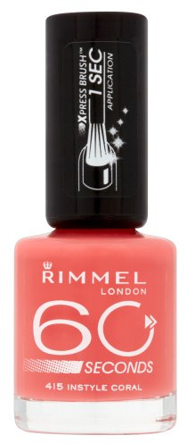Rimmel 60 Seconds Nail Polish, Instyle Coral