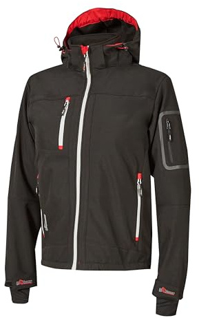 U-Power Metropolis, giacca in pile da uomo Soft Shell, abbigliamento invernale casual, con cappuccio, tessuto elasticizzato, impermeabile, giacca a vento, cappotto imbottito con zip intera