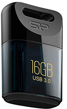 Silicon Power SP016GBUF3J06V1D - Memoria USB 3.0 de 16 GB, Color Negro