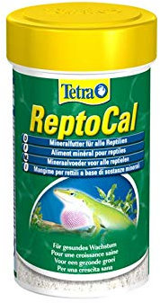 Tetra ReptoCal - Mineralfutter für gesundes Knochenwachstum in Pulverform für alle Reptilien, 100 ml Dose