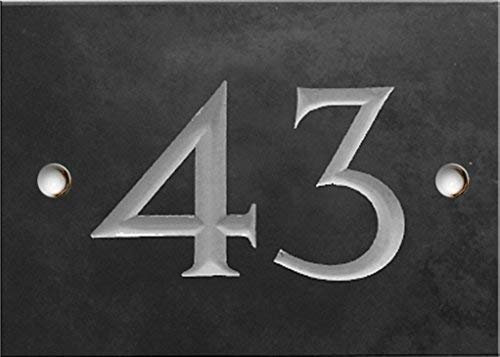 Ardesia numero civico - 1 su 99 (selezionare il numero qui) - Numeri 43