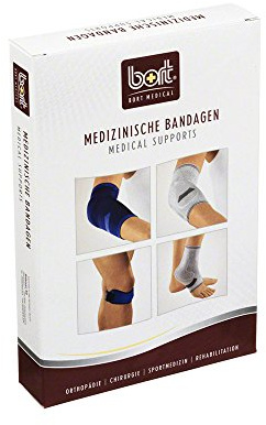 bort 055100 small haut KubiTal Ellenbogen-Polster-Bandage in unterschiedlichen Farben und Größen, rechts und links gleich, small, beige