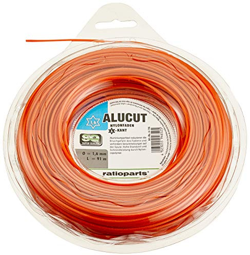 Mähfaden ALUCUT 1,6mm 91m Trimmerfaden 6-Kant Nylonfaden