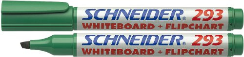 Schneider 293 markör för whiteboard och blädderblock – grön