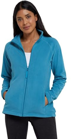 Mountain Warehouse Raso Womens Fleece with Full Zip | Cosy & Soft Touch Ladies Sweater Top, Lightweight & Warm Microfleece with Easy Adjustable Hem, for Layering, Winter & Travel