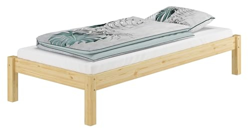 Erst-Holz®Schmales Futonbett Kiefer 80 x 200 mit Rost