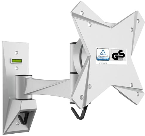 RICOO Monitor Wandhalterung S1611 Wandhalter für 13-34 Zoll Monitorhalterung für VESA 75 x 75 100 x100 mm Bildschirmhalterung schwenkbare neigbare Halterung