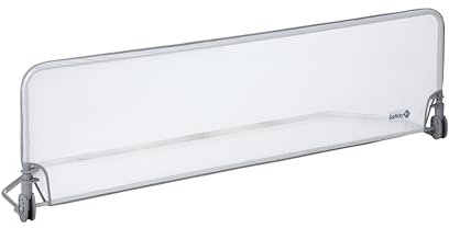 Safety 1st Barriera Letto Bambini 150 cm, Sponda 18 Mesi - 5 Anni, Sbarra Letto Bambini Reclinabile, Paracolpi Tessuto in Rete, Blocco Automatico, Semplice da Pulire, Bianco