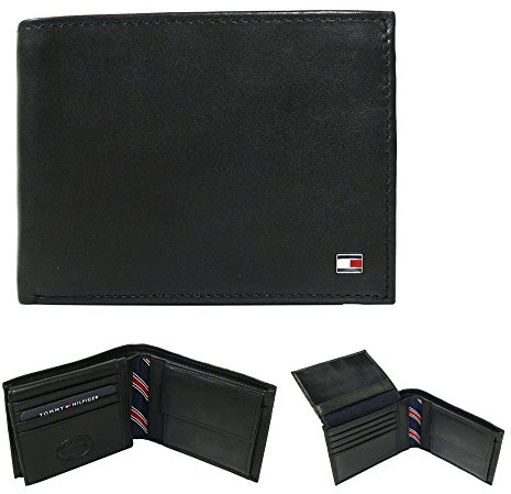 Tommy Hilfiger ETON CC FLAP AND COIN POCKET BM56927535 Herren Geldbörsen 13x10x2 cm (B x H x T), Schwarz (BLACK 990)