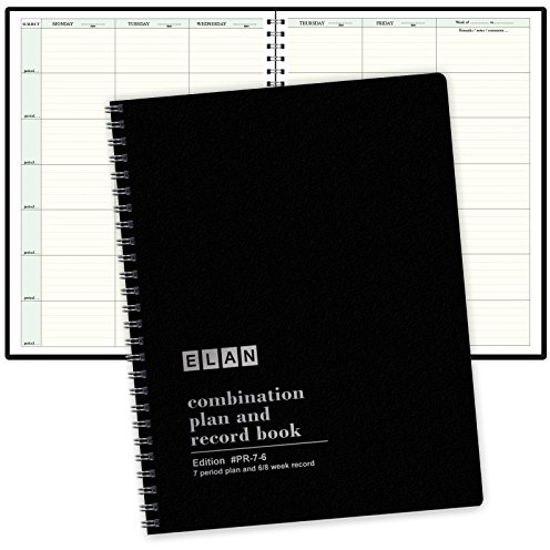 Elan Publishing Company Combination Plan and Record Book: One efficient 8-1/2 x 11 Book for Lesson Plans and Grades Combines W101 and R6080 - (PR7-6)