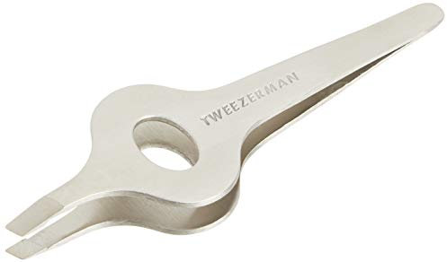 Tweezerman Pinzette Edelstahl, breite Grifffläche