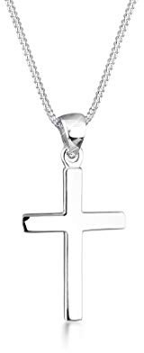 Elli Halskette Damen Kreuz Symbol Basic in 925 Sterling Silber