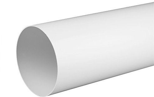 Tuyau de Ventilation Rond Ø 150, 1,0 m Awenta, Blanc.