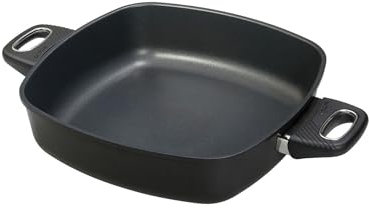 Original Gundel GUSS-QUADRAT-KASSEROLLE, 28 x 28 cm, Höhe 7 cm, Viereckpfanne mit backofenfesten Griffen