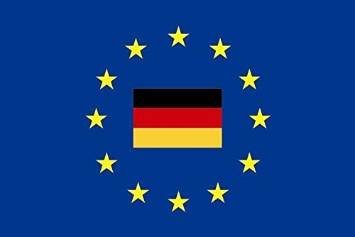 U24 Flagge Fahne Europa mit Deutschland 90 x 150 cm