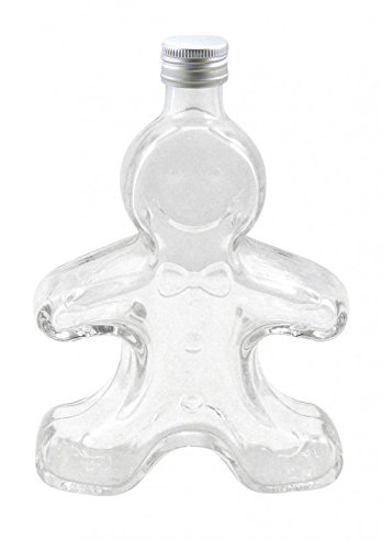 Glasflasche Leer Lebkuchenmann 250ml (8 Stück)