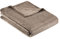 Bugatti 3300 Kuscheldecke XL 160x220cm – kuschelige Decke braun, hochwertige Markenqualität aus Flanellflausch, warm und weich