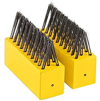 Wolf-Garten FB-ME Weeding Brush Heads Set, Yellow/Black, 9x20x10 cm
