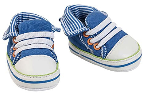 Heless 445 - Sneaker für Puppen, in Blau oder Pink, 1 von 2 Designs (zufällige Auswahl), Größe 38 - 45 cm
