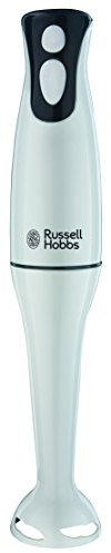Russell Hobbs Food Collection Electric Hand Blender, 2 Speeds and Pulse Technology, Detachable blending leg for easy cleaning, Stainless steel blades, 200W, 22241, White