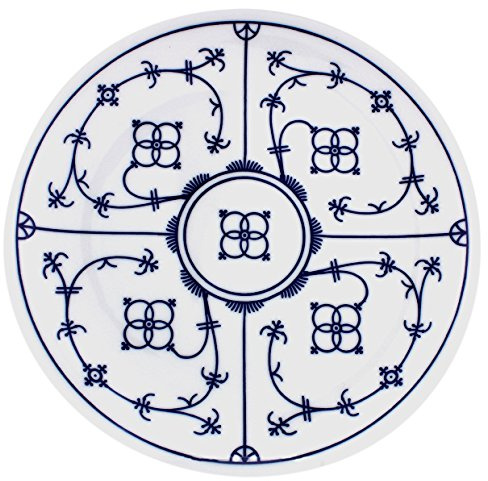 ESCHENBACH 65279204302267 Tallin Teller flach Coup 26 cm Porzellan, Indigoblau