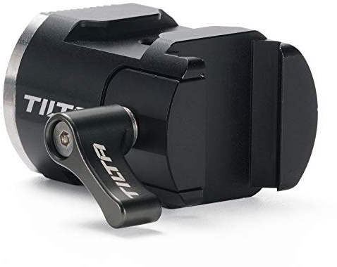 Tilta Left Side NATO Rail to Rosette Adapter Compatible with DJI RS4/RS4 Pro/RS3/RS3 Pro/RS2/RSC2 Gimbal TGA-NRA-L | Compatible with DJI RS5/RS4/RS4 Pro/RS3/RS3 Pro/RS2/RSC2 Gimbal, with Cold Shoe & 1/4-20 Threads, Premium Aluminum Alloy