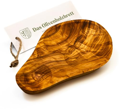 das Olivenholzbrett Bol para Aceitunas de Madera de Olivo 18cm - 18cm