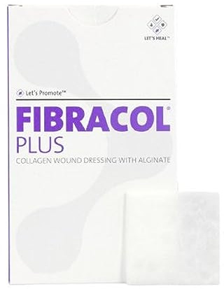 FIBRACOL Plus Collagen Wound Dressing with Alginate 4X4 1 Dressing each by Fibracol Plus