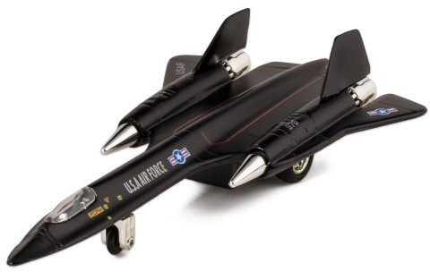 🛦 United States Air Force SR-71A Blackbird 8 Die Cast Metal Pull Back Action Model Jet Toy