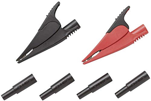 Fluke AC285-FTP Pinze a coccodrillo SureGrip™ R+N, con adattatori per sonde con fusibile