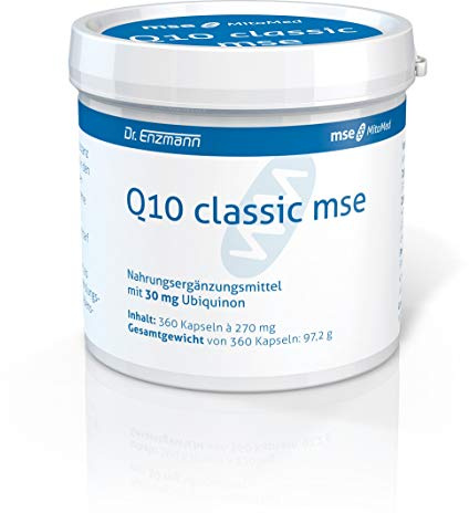 Q10 classic mse - Ubiquinon Kapseln 30mg (360 Kps für 12 Monate) hochdosiert Kaneka Coenzym Q10 - Dr. Enzmann
