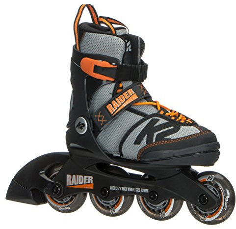 K2 Raider – Black - Grey - orange – 30B0201 Inline Skates Kinder Jungen Black - Grey - Orange L (EU: 35-40 / UK: 3-7 / US: 4-8)