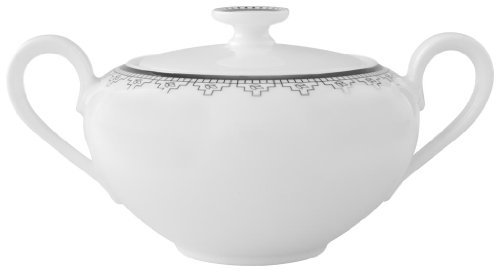 Villeroy & Boch White Lace 0.35 Litre Sugar/ Jampot, 6 Persons