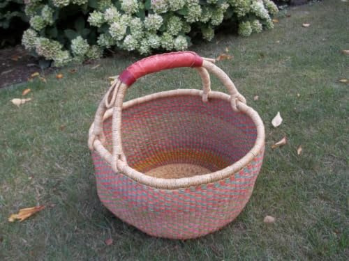 Bolga-Korb, Einkaufskorb, Malikorb aus Steppengras, aus Burkina Faso, ca. 40cm, von Korbhaus Gesthüsen