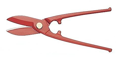Bahco M526 Metal Shears with 2 Thick Blades, Red